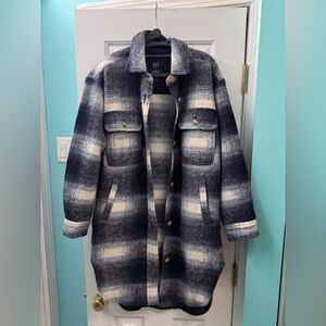 Never worn GAP blue trench coat